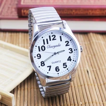 Relojes electrónicos de acero inoxidable para hombres y mujeres, pulsera con correa elástica Flexible, Digital, Simple, grande, 2021