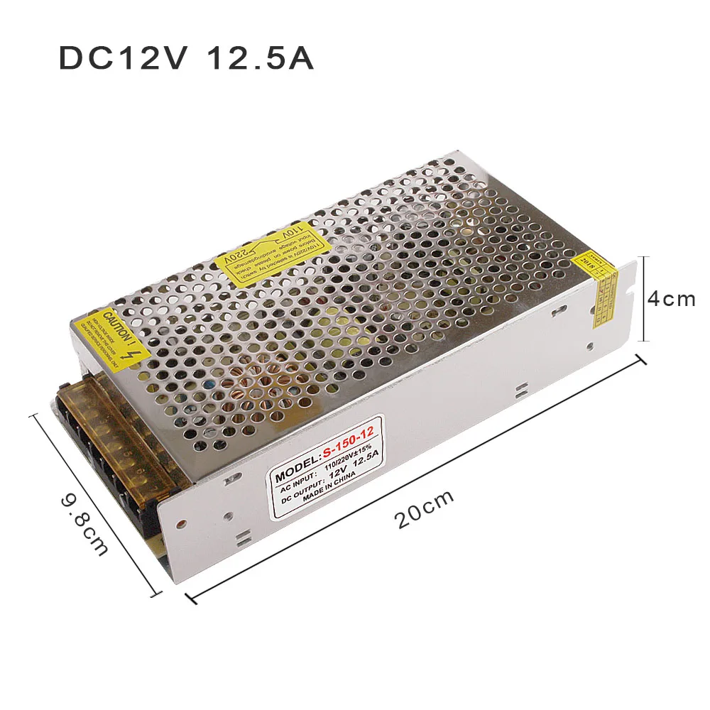 12 В источник питания DC12v 2A 3A 10A 12.5A 15A 20A 25A 30A трансформатор освещения 220 в 12 В светодиодный драйвер переключатель Адаптер для полосы света