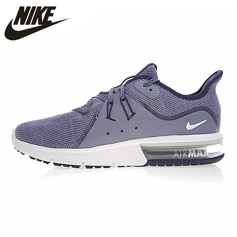 

NIKE AIR MAX SEQUENT Men's Running Shoes ,Outdoor Sneakers Shoes, Grey Black, Shock Absorbing Breathable 921694-009 921694-402