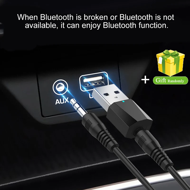 Автомобильный адаптер с разъемом 3 5 мм Bluetooth для компьютера беспроводной динамик