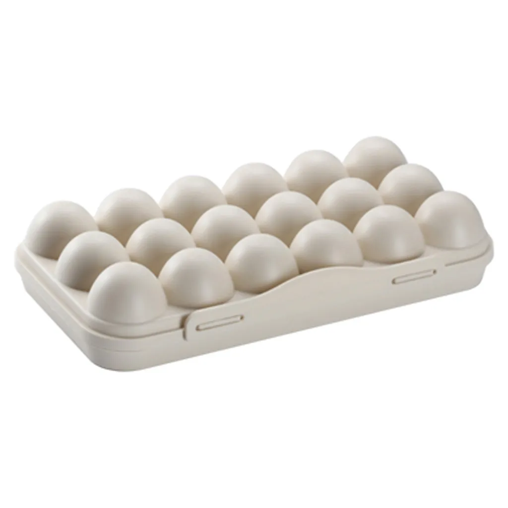 Storage Box Egg Tray Holder Egg Refrigerator Crisper Storage Container storage boxes cupboard back door hanging cans 19JUL1