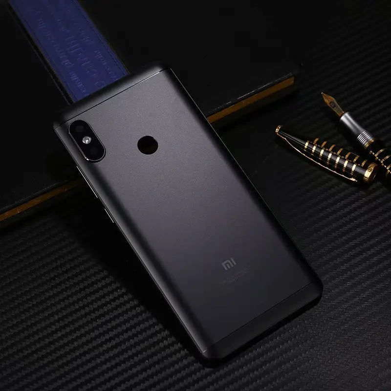 Корпус для Xiaomi Redmi Note 5 Pro Note5, металлическая задняя крышка для батареи, запасная часть, чехол с кнопками для объектива