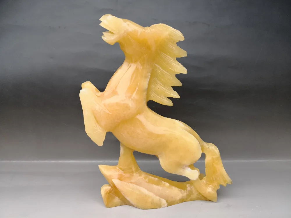 

Natural jade Horse crafts lucky feng shui home decoration room office desk ornam