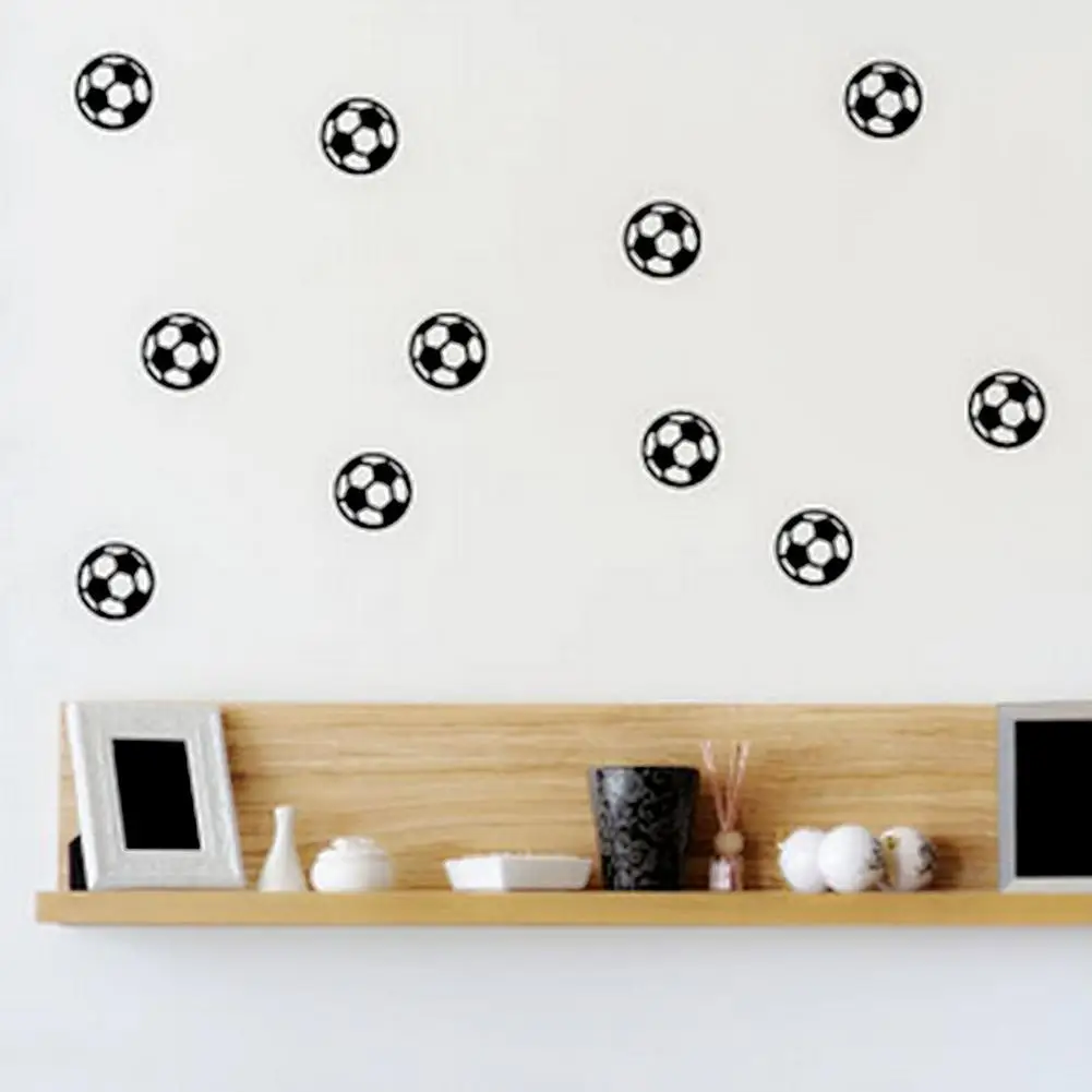 40 шт./компл. милые настенные наклейки маленькая футбольная картина на спортивную