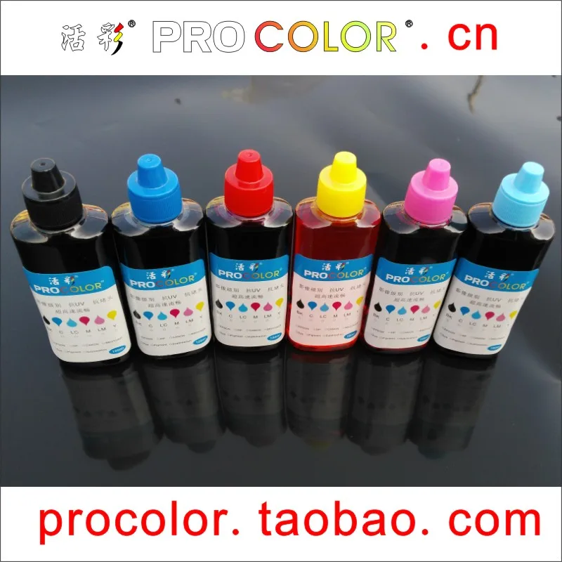 Набор для заправки чернил WELCOLOR 6 цветов ультрафиолетовая стойкость принтера EPSON |