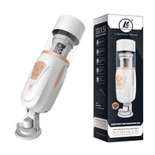 For Big Dick Powerful Air Sucking Male Masturbator Hands Free Rotating Sex Machine Automatic Piston Telescopics Sex Toys for men