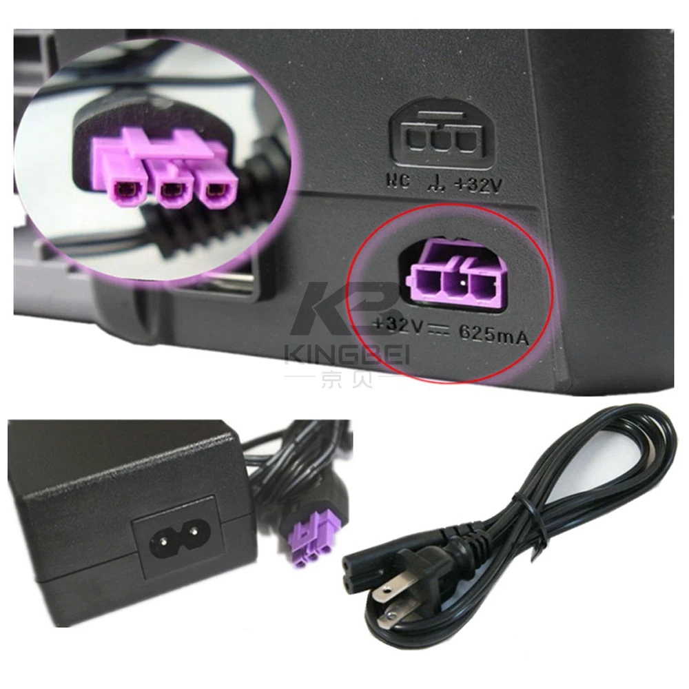

Real Printer AC Charger for Hp Officejet 4500 Wireless G510n Deskjet 6940 32v 625MA 0957-2242 2289 2269 Power Supply Cable Cord