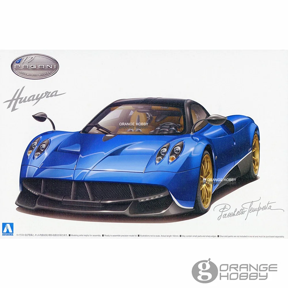 OHS Aoshima 05599 1/24 Huayra Pacchetto Tempesta в сборе масштаб модель автомобиля строительные