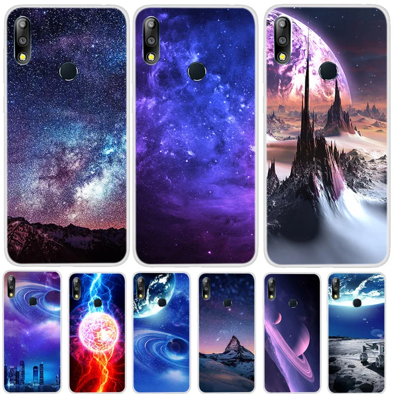 

For Asus Zenfone Max Pro M2 ZB631KL Case Clear Bumper Cover Star Planet Coque Soft TPU Silicone Case for Asus Max Pro ZB633KL