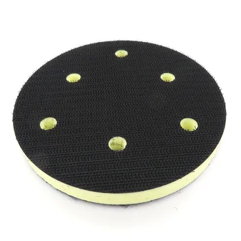 

5 Inch 125mm 6-Hole PU Foam Interface Pad for Hook and Loop Sanding Disc Backing Pad Polishing Power Sander Accessories