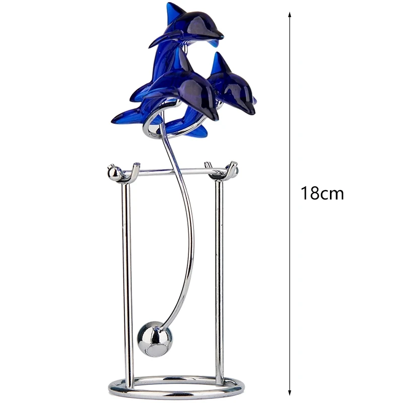 Dolphins Kinetic Art Balancing Decompression Toy Decompressive Science Psychology Home Office Decor