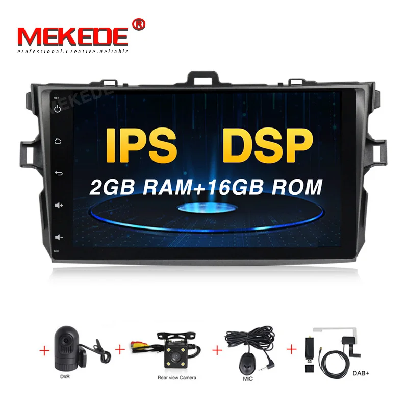 

MEKEDE DSP PX30 android 9.0 car dvd gps navigation for Toyota corolla 2007 2008 2009 2010 2011 car dvd radio gps stereo