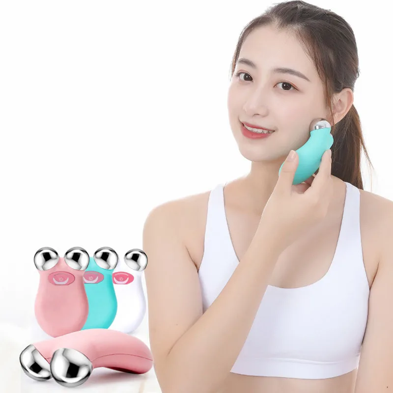 

EMS Micro Current Face Lifting Machine Anti Swell Face Thin Massager Anti Cellulite Facial Massage Device Vibration Roller