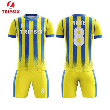 

Design Sublimation Football Uniforms Customize Print Colorful Soccer Jersey Personalized Football Uniform