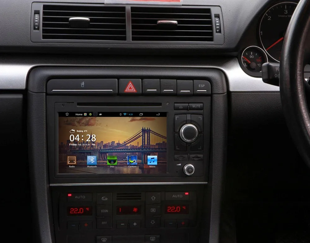 Flash Deal 16GB iNand Flash, 4 Core, Android 4.4.4 For Audi A4 Autoradio DVD Navigation For Audi A4 Auto radio for Audi A4(2002-2008.9) 16