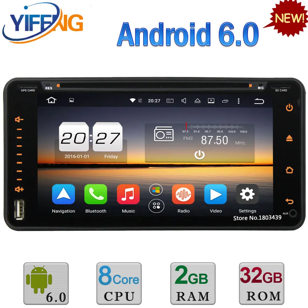 2GB RAM Android 6.0 Octa Core Car DVD Player For Toyota Tundra Aversis