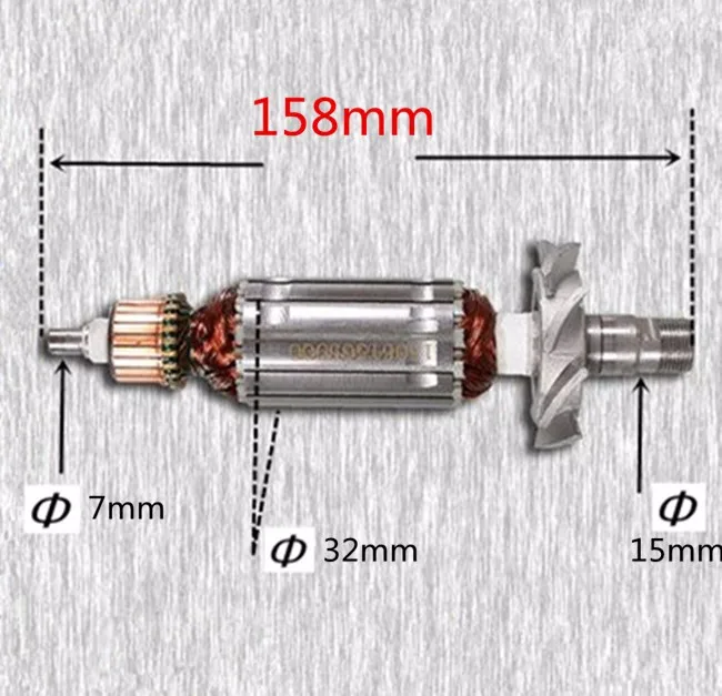 Сменный ротор электродвигателя для MAKITA 3710 3709 MT370 518877 4 220 240 в перем.