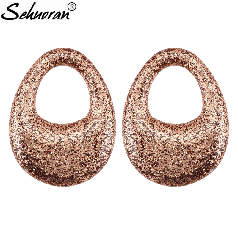 

Sehuoran Big Drip Water Drop Earrings For Woman DIY Designer Handmade New Sample Earrings
