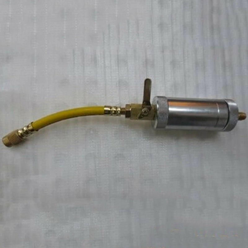 1/4SAE 134a 2 унций масляный инжектор R134A R12 R22 1/4 sae запорный адаптер Инжектор красителя 600-3000PSI автомобиль A/C AC масло и краситель Инструмент для инъекций