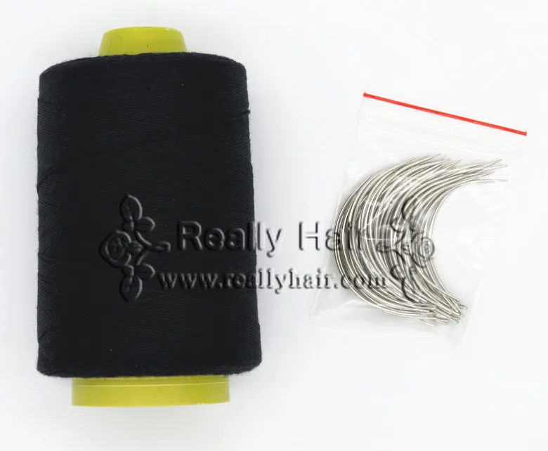 Free Shipping 50pcs Type C Length 60mm Hair Weaving Needles Curved