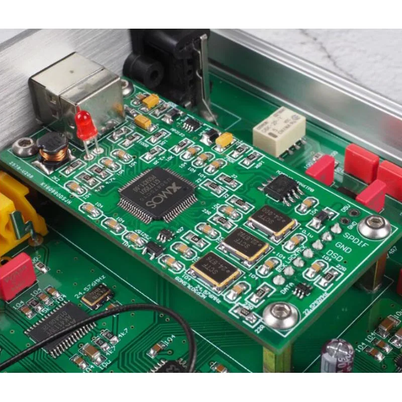  Lusya ES9038Q2M DAC CSR8675 Bluetooth 5.0 APTX HD XMOS-208 USB Audio Decoder Stereo DSD512 Con jack