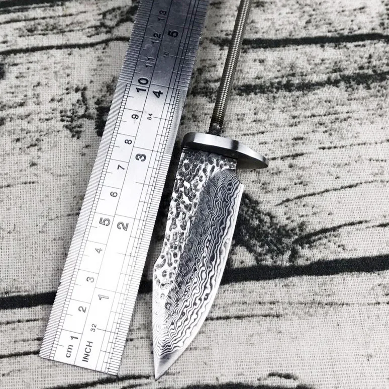 Дропшиппинг X-04 VG10 дамасский узор сталь высокая твердость лезвия эмбрион полуфабрикаты резак бар ручной нож diy открытый нож
