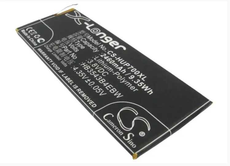 Аккумулятор Cameron Sino 2460mAh для HUAWEI Ascend P7-L00-L05 7-L07-L09-L10-L11 P7 Sophia HB3543B4EBW | Мобильные