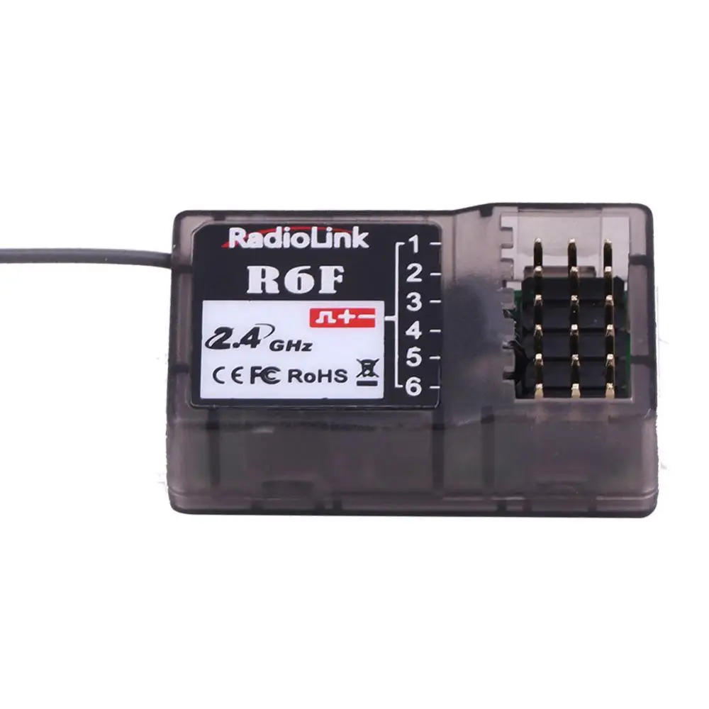 RCtown RadioLink R6F 2,4 ГГц 6CH приемник аксессуар для RC6GS RC4GS RC3S RC4G T8FB передатчик Лидер продаж приемник - Цвет: as shown