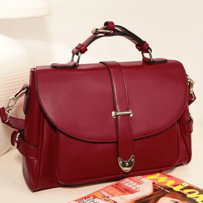 ФОТО Free shipping 2015 new promotion women pu leather handbags women's shoulder women messenger bags
