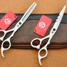 503# TOPPEST 5,5 дюймов белые Парикмахерские ножницы JP 440C 62HRC ножницы для дома и салона