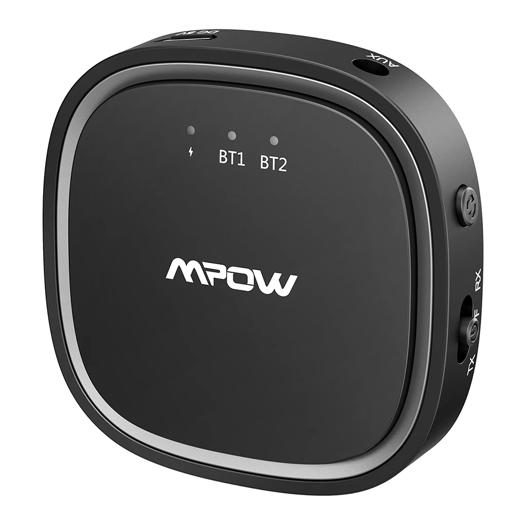 Mpow Bluetooth 5,0 приемник передатчик APTX/APTX LL/APTX HD беспроводной адаптер с 3,5 мм AUX кабель для ТВ/дома/автомобиля/наушников