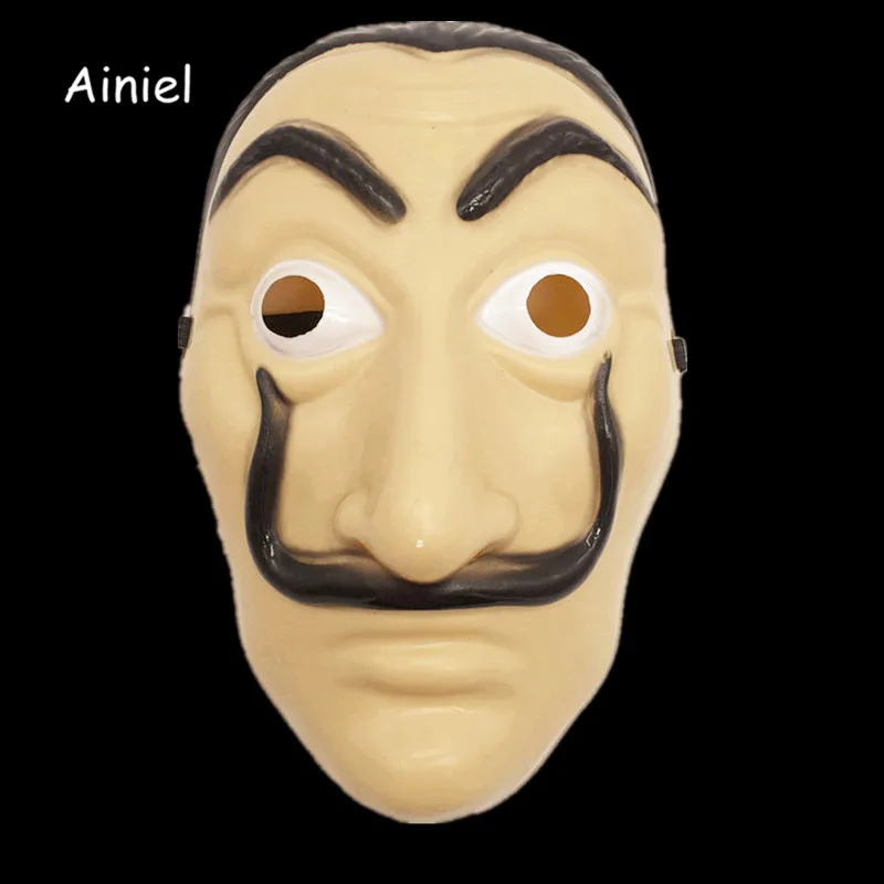 Ainiel Сальвадор Дали маска для косплея La Casa De Papel Dali лица из ПВХ Хэллоуин Карнавал