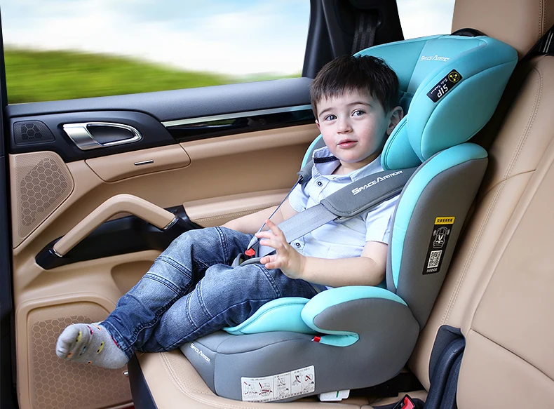 Детское автокресло Isofix двойной Интерфейс детское безопасное сидение От 0 до 12 лет Портативный автокресло 5-точечный ремень безопасности восемь регулировкой по высоте