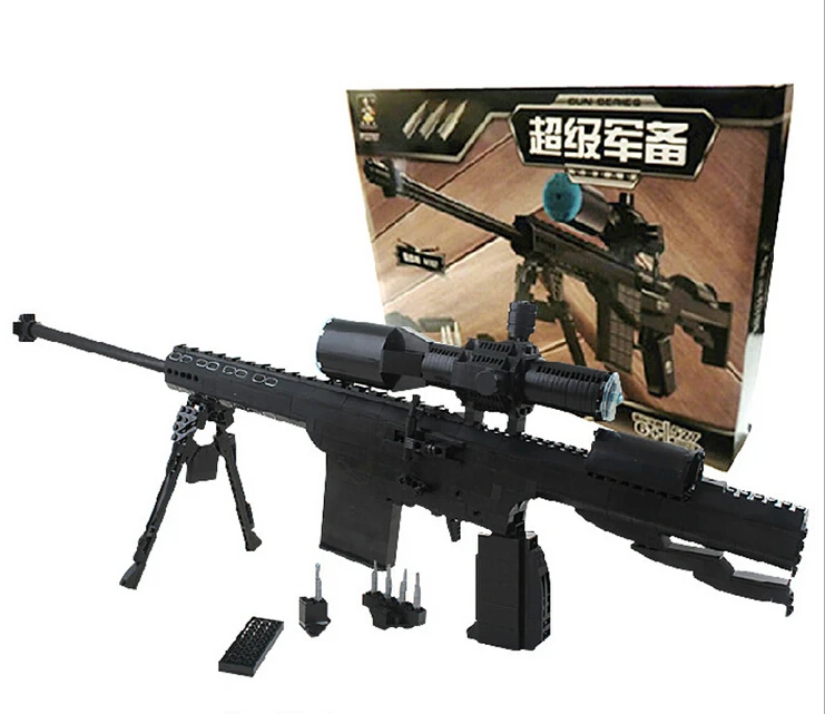 

Sniper Rifle M107 Building Blocks Toys 527pcs P22707 Educational DIY Assemblage Bricks Compatible with Legoes LR-441