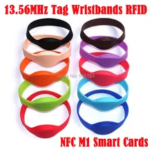 10 шт./лот Водонепроницаемый NFC часы брелок Классический 1K S50 13,56 МГц RFID часы силиконовый браслет тег контроля доступа