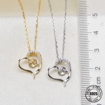 

Necklace Pendant Findings S925 Sterling Silver Necklace Chain Settings Jewelry Parts Fittings Jewelry Making Charm Accessories