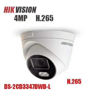 HIKVISION широкий угол обзора 180 градусов DS 2CD3347DWD L 4MP H.265 IP купольная Камера поддержка