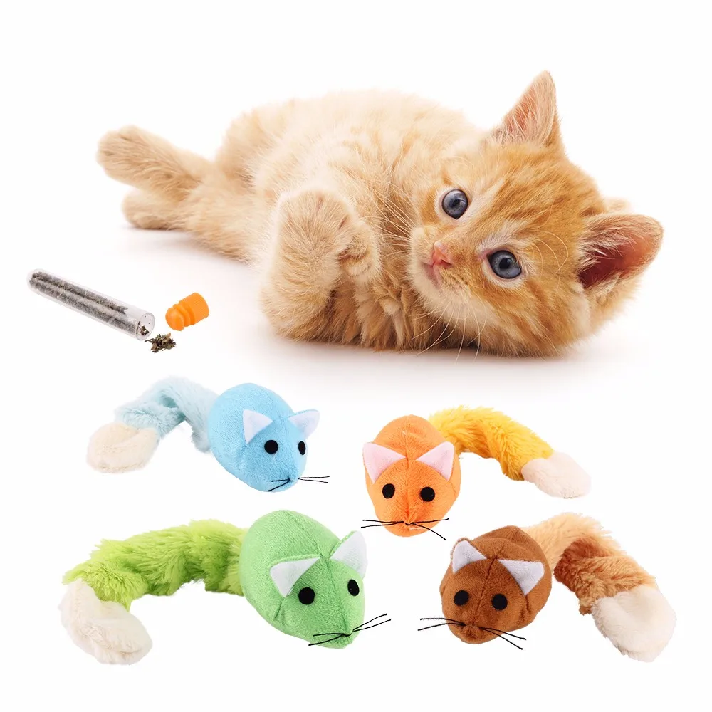 

Funny Cat Toy Mouse Interactive Cats Teaser Toys Long tail Scratch Playing Training Toys Catnip For Cats Kitten Mice Rat Product