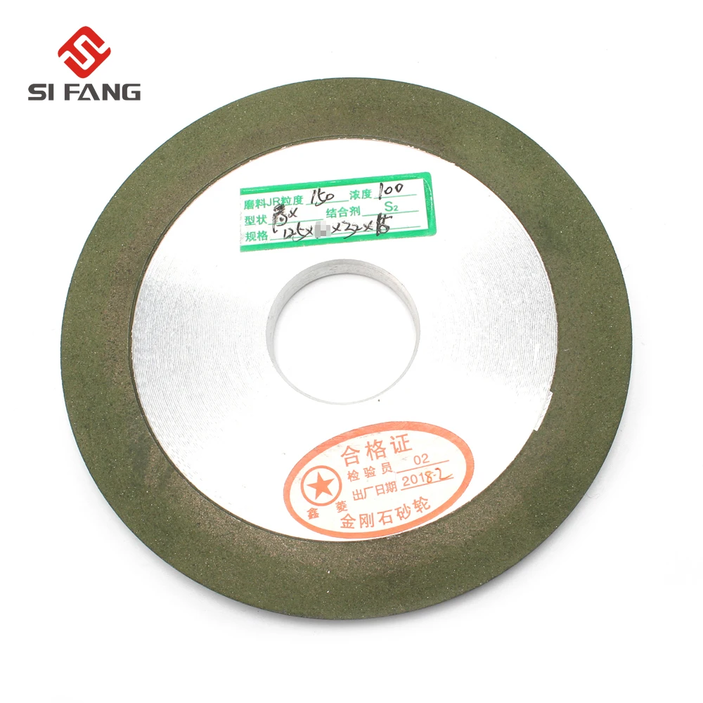 125 мм зеленый гипотоуза смолы Алмазный шлифовальный круг для металла Алмазное Колесо-точилка 150 зернистость 32 мм отверстие