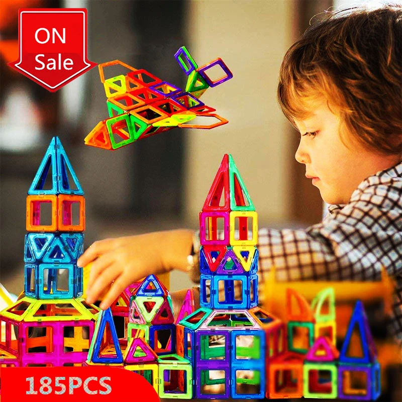 

Mini Size Sets Diy Magnetic Building Blocks Magnet Designer Constructions Accessory Model Education Toys For Kids Christmas Gift
