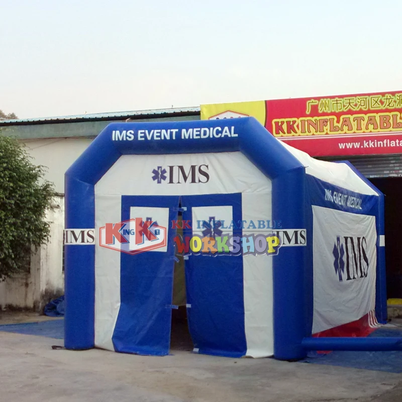  Customized water resistant pvc inflatable medical tent large inflatable emergency rescue station