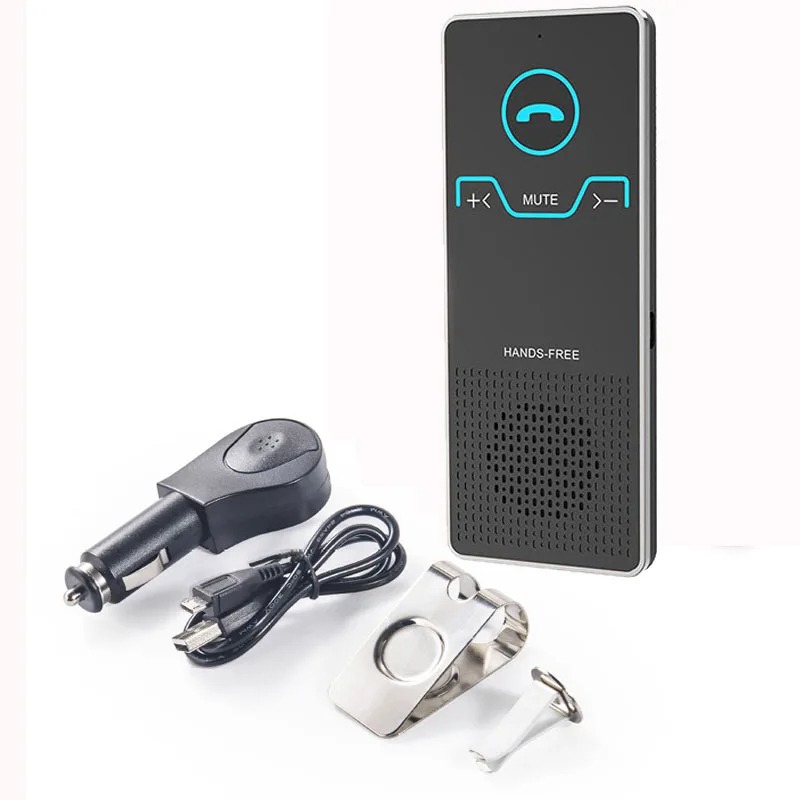 Gakaki Wireless Handsfree Bluetooth Car Kit Elegant Hands Free Calling Transmitter Car Speakerphone With Car Charger