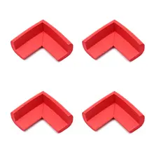ABWE Best Sale 4pcs Child Baby Safety Desk Table Edge Cover Guard Corner Protector Cushion red
