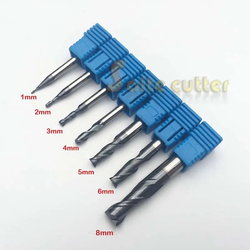 DIA=4mm HRC55 3 flute Tungsten Carbide End Mill milling cutter CNC for aluminum