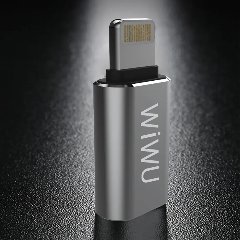 WIWU OTG Cable Adapter for iPhone Android Phone Lightning to Type c Portable Micro USB to Type C Fast Charging USB 3.0 Converter
