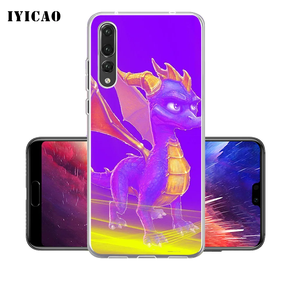 Мягкий силиконовый чехол для телефона IYICAO Spyro The Dragon Huawei P30 P20 Pro P10 P9 P8 Lite P Smart