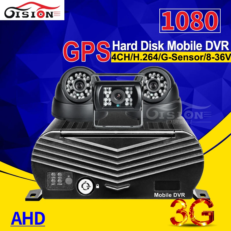  Envío rápido en Línea 3G en tiempo Real Hdd móvil Dvr Cctv Sistema de Vigilancia 2.0MP Cámara vehíc