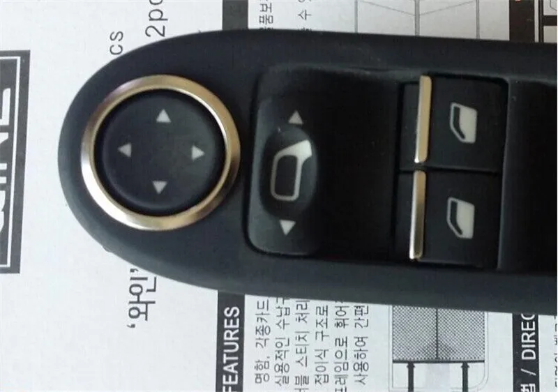 Для PEUGEOT 307 окна автомобиля блестки Подъемник Переключатель декоративные наклейки кнопка для лифта отделочное покрытие кнопки Chrome 6 шт. в комплекте авто-Стайлинг