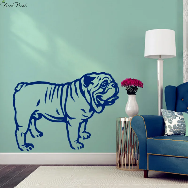English Bulldog Wall Decal Vinyl Sticker Home Decor