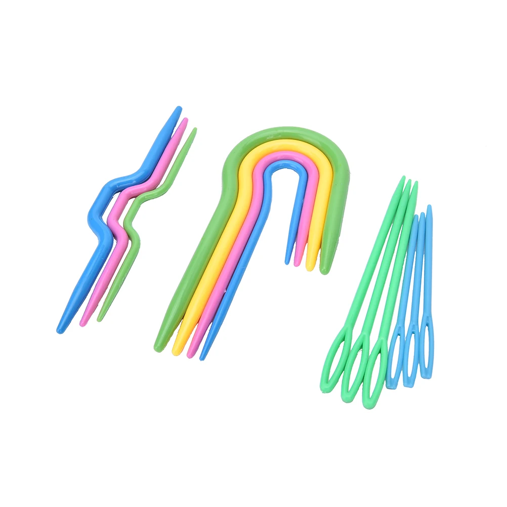 Plastic Knitting Needles Crochet Hook Markers Needle Clip Craft Knitting Crochet Locking Stitch Hot Sale